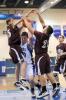 nancy scholz/special to the times news Pleasant Valley's Pat Kregeloh (center) tries to fight through the double team of Lehighton's Heath Markley (21) and Nate Kresge.