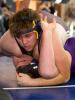 BOB FORD/TIMES NEWS Lehighton's Briar Stern pins Northern York's Kelton Mehls in the consolation bracket of the Bethlehem Holiday Tournament recently.