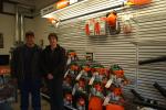 Gail Maholick/TIMES NEWS Ryan Hartman and his wife, Vivian, opened Hillside Small Engine at 4088 Long Run Road, Franklin Township (Lehighton area). Hartman makes repairs on power equipment and sells a variety of yard and garden equipment.