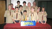 SPECIAL TO THE TIMES NEWS Front row, from left, Cub Scout Den Leader Glen Fischer, Gabriel Jusino, Matthew Green, Zebulon Kleintop, Anthony Paolino and Eric Fischer. Back, from left, Scott Devonshire, Assistant Senior Patrol Leader Steven Hutta,…