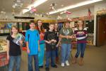 Gail Maholick/TIMES NEWS Lehighton Area Middle School students raised $2,930.33 for Dream Come True, Blue Ridge Chapter. Winners were, from left, Ellza Asman, 10 mega pixel camera; and gift cards, Zach Christoff, McKenzie Smith, Cory Young, Angelica…