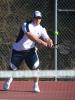 bob ford/times news Tamaqua's Shane Oliver returns a shot during Wedenesday's match against Jim Thorpe.