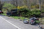 LARRY NEFF/SPECIAL TO THE TIMES NEWS A 41-year-old Coaldale woman was killed Monday afternoon in Ryan Township, after the motorcycle she was operating was struck by a pickup truck.