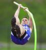 bob ford/times news Pleasant Valley's Ben Desotelle shows his form in the pole vault.