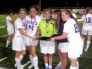 SHAWN MCFARLAND/TIMES NEWS Pleasant Valley seniors celebrate their Mountain Valley Conference soccer championship.