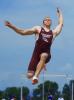 bob ford/times news Cory Kresge of Lehighton shows his form in the Class AAA long jump. Kresge finished third in the event.