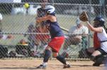 nancy scholz/times news Northern Lehigh's Erika Bowman lays off a high pitch. Bowman and the Lehigh Valley All-Stars split a pair of games in the Carpenter Cup Softball Tournament.