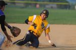 NANCY SCHOLZ/Special to THE TIMES NEWS Northern Valley's Colton Breininger slides in to third base ahead of the throw in Tuesday's 16-6 win over Southern Lehigh.