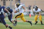 Northwestern's Payton Bachman (7) finds daylight as he returns a kickoff against Salisbury. nancy scholz/ times news