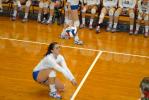 ap photo Taylor Mele of Marian handles a return against Pine Grove during the Schuylkill League volleyball championship.