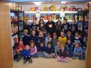 Members of Cub Pack 138 with food items destined for local food pantries.