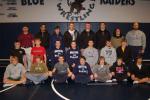 JOE PLASKO/TIMES NEWS Tamaqua wrestling team members for the 2010-11 season include, front row from left, Austin Smulligan, Nick Toth, Kyle Boyer, Derek Drum, Derek Hill, Colin Mashack and Alex Vincent. Second row, Jon Killaly, Zack Beller, Brandan…