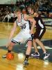 BOB FORD/TIMES NEWS Northern Lehigh's Lucas Pierce (50) gets set to make a move towards the basket as Lehighton's Josiah Evans defends.