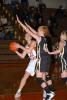 RON GOWER/TIMES NEWS Brittany Hinkle (12) of Weatherly is blocked in her field goal attempt by Panther Valley's Brittany Cunfer in a girls' basketball game Saturday.