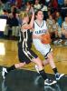 BOB FORD/TIMES NEWS Tamaqua's Cassie Eroh drives to the hoop as Panther Valley's Mary Jane Thomas moves in to defend.