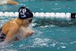 ron gower/times news Joann Butkus of Tamaqua captured first place and set a Schuylkill League record in the 50 Breaststroke during Saturday's league championships in Pottsville.