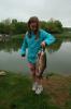 Gail Maholick/TIMES NEWS Kendra Strohl, 10, caught a nice stringer of trout at the Military Family Fishing Day at Phifer Ice Dam Park.