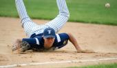 BOB FORD/TIMES NEWS Tamaqua's Jordan Heisler makes a diving attempt to catch a sharp liner hit down the first base line, but comes up short.