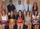 @Caption Stand Alone:Fillie award winners Marian softball award winners were honored at the team's recent banquet. They were, front row, from left, Samantha Faust, Marissa Webb, Jeanne Cannon, Lindsay Nemeth and Gabrielle Cann. Standing, Shannon…