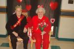 TERRY AHNER/TIMES NEWS Bill Burkhardt, 83, of Albrightsville, and Frances Vargo, 85, of Lehighton, were chosen as King and Queen of Hearts at the eighth annual Valentine's Day Party Tuesday at Blue Mountain Health System's Adult Day Services Center…