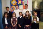 SPECIAL TO THE TIMES NEWS Students of the Month at Our Lady of the Angels Academy for the month of March are from first row, far right, Makayla Gaston. Second row, Olivia Weaver, Hannah Soberick, Tatianna Zeleniak, Sophia Tenisci and Ethan Gardiner…