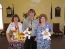 HEATHER BACSICK/SPECIAL TO THE TIMES NEWS  Coordinators of the Grace St. Paul's United Methodist Church Rose Breakfast with this years Guest Speaker. From left, Barbara Mumma, Suzanne Geiss and Dottie Mumma.