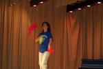 LINDA KOEHLER/TIMES NEWS Mrs. Christine Steigerwalt, the principal at Towamensing Elementary, wowed the audience with her amazing scarf juggling to The "William Tell Overture" by Gioachino Rossini.