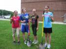 STACEY SOLT/SPECIAL TO THE TIMES NEWS ABOVE: Cadette Girl Scouts Lindsey Shimko, left, Skye Klotz, Madison Wenig, and Holly Ahner prepare to plant trees at Towamensing Elementary School. The Scouts from Palmerton Troop 37 planted trees as part of…