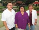 ANDREW LEIBENGUTH/TIMES NEWS Pictured from left are I.C.E. singers David Fortin, Marjorie Fortin and Tanya Erdman. The trio will perform the national anthem before the start of the Eagles and Steelers game this Thursday.