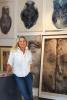 In this June 3, 2012 image provided by Macduff Everton, artist, Mary Heebner, is shown in her new studio, in Santa Barbara, Calif. The open space, with plenty of natural light, is ideal to create larger works that she can begin on the floor, and…