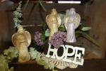 LINDA KOEHLER/TIMES NEWS Suzie Merwine of Effort makes these beautiful ceramic angels she calls her Angel of Hope.