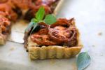 Caramelized Onion, Eggplant and heirloom tomato tart.