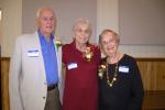 Gail Maholick/TIMES NEWS Mr. and Mrs. Norbert Sander, left, and Martha Ronemus, were honorees at the Bowmanstown School Reunion. The Sanders recently celebrated their 70th wedding anniversary. Ronemus taught at the school.