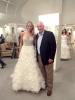 SPECIAL TO THE TIMES NEWS ABOVE: Dana Stellar Holmes, with her father, Tony Stellar, chose a perfect wedding dress at Kleinfeld Bridal in New York City.  BELOW: Mr. and Mrs. Patrick Holmes.