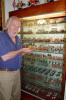 LINDA KOEHLER/TIMES NEWS Jim Hillestad began collecting toy soldiers at the age of 10. This display case in his Toy Soldier Museum in Cresco, houses the first 600 pieces he collected by the time he graduated from high school.