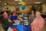 Gail Maholick/TIMES NEWS Volunteers at the Mahoning Valley Nursing and Rehabilitation Center were feted at the annual Volunteer Appreciation Tea. From left are, David Westrip, Sandy Jerdon, Lela Hartranft and Elder Walker.