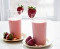 A Strawberry Elderflower Frappe for ice cream season.
