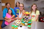 LINDA KOEHLER/TIMES NEWS The Cupcake Wars champions at Northampton Community College baking class were, from left, Sydney Hutchinson, 11, of Newfoundland; Macayla Almeida, 12, of Albrightsville; Rachel Yosh, 13, of East Stroudsburg; Abigail Renner,…