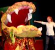 SPECIAL TO THE TIMES NEWS Katie Kaiser as Audrey with Audrey II in a scene from "Little Shop of Horrors."