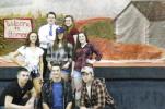 The cast of "Footloose" includes, front, from left Anthony Collevechio, Jeff Thomas and Gunnar Rehrig; second row, Camaryn Wheeler, Nicole Jordan and Katie Blozusky; and third row, Robert Middleton and Madison Stoyer. CONTRIBUTED PHOTO