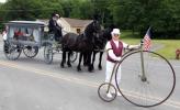 One of the pleasures of retirement, for me, is greater opportunity to take a vintage 1880s highwheel to museums and history-related events, or maybe a special parade, such as this recent cultural celebration near Mount Carmel. SPECIAL TO THE TIMES NEWS
