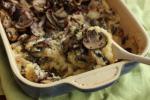 Baked polenta with mushrooms. At its most simple, polenta requires exactly two ingredients: cornmeal and a liquid. AP PHOTO/MATTHEW MEAD