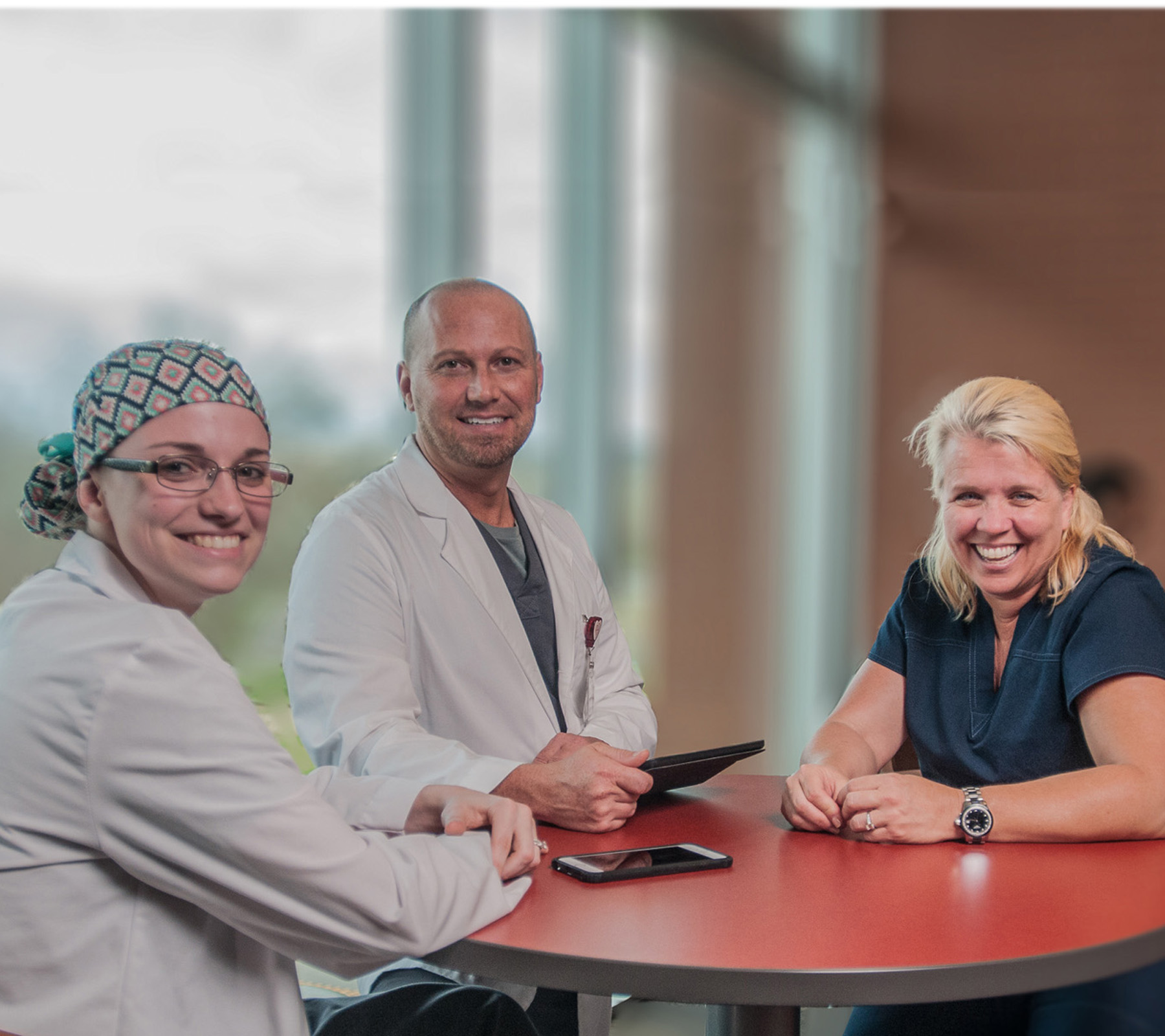 Surgical Tech Students In H Bldg Lounge