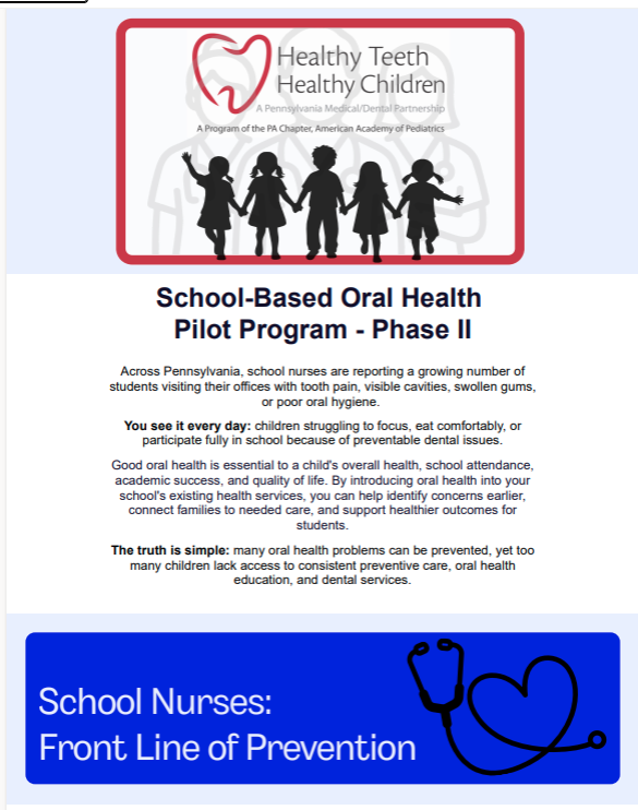 School-Based Oral Health Pilot Program - Phase II | The Association of ...