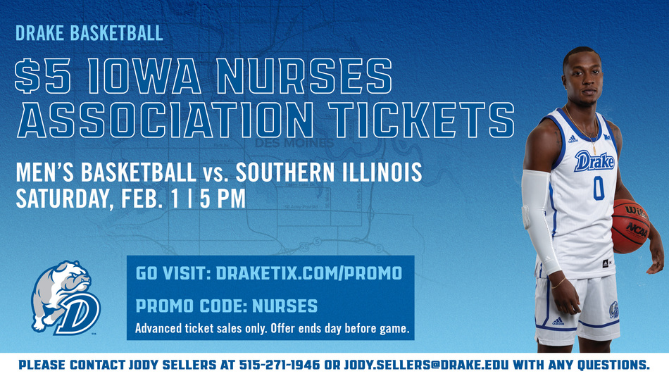 Drake Basketball 5 Ina Tickets Iowa Nurses Association