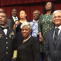 Eunice Miller with fellow veterans and NAACP of Augusta President and members