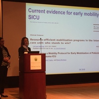 Sowmya Kumble, MPT and Sandra Deluzio, MS, OTRL/L present on early activity and mobility in the Neuro ICU. #Futures2018