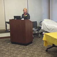 Rane Snyder, RN from The Johns Hopkins Burn Center presenting “Use Your Head: Evaluating Support Services to Prevent Occipital Pressure Injuries” #CelebratingTheBedside #CBCAACN