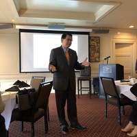 SCTONE President- Nelson Tuazon, DNP, VP & ACNO for UHS greeting nurse leaders and organizations from San Antonio