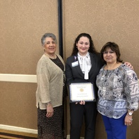 Valerie with Rose Caballero, President of NAHN SA chapter, and Norma Avitua-Ovalle, President-elect